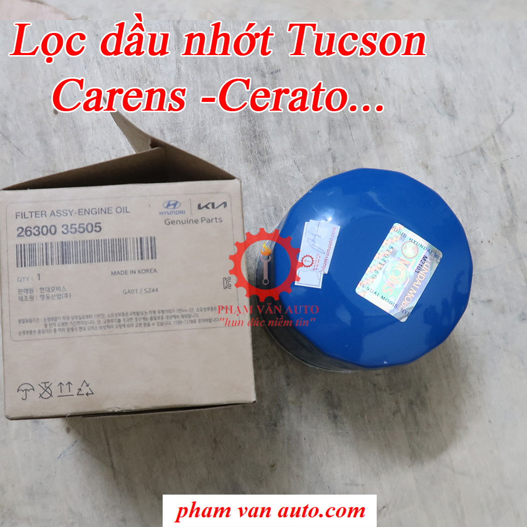 Lọc dầu nhớt động cơ Tucson Avante Spectra Carens 2630035505