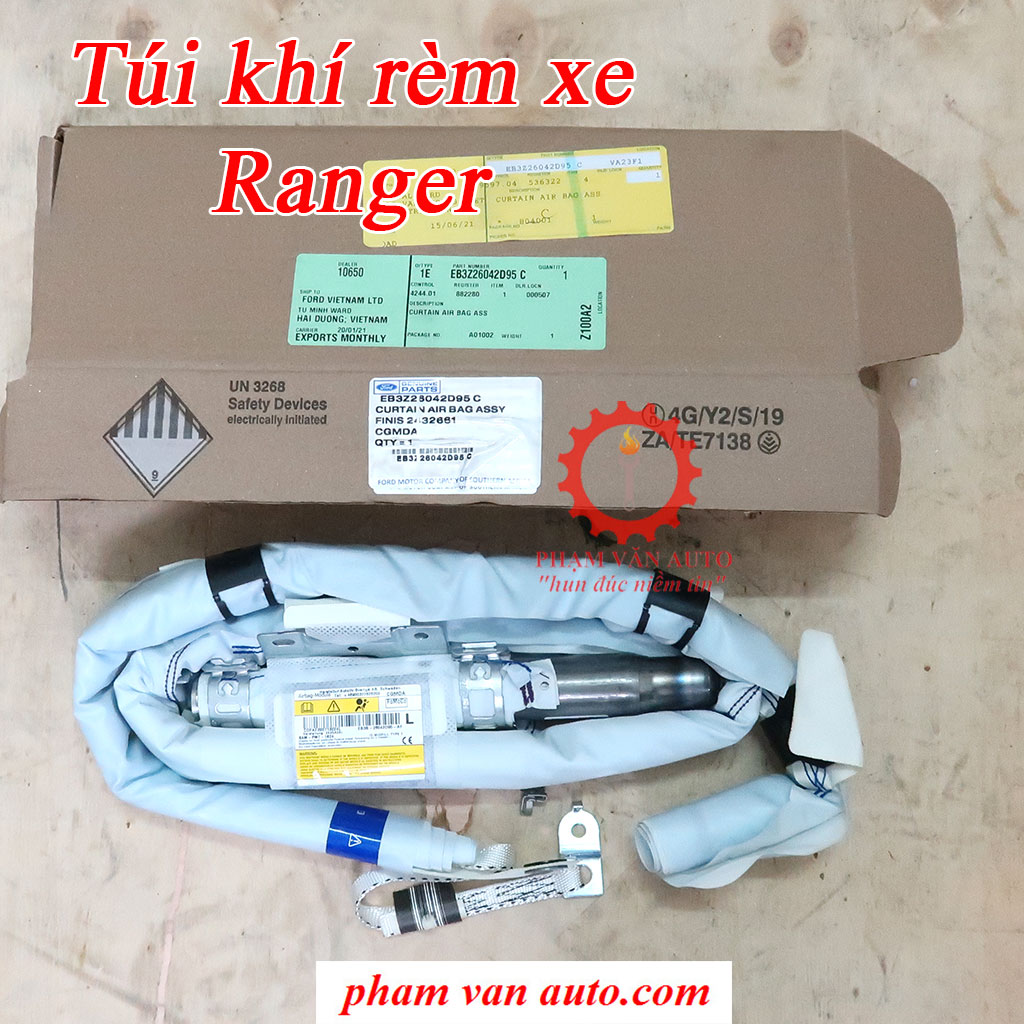 Túi Khí Rèm Xe Bên Lái Ford Ranger 2012-2021 EB3Z26042D95C Hàng Xịn