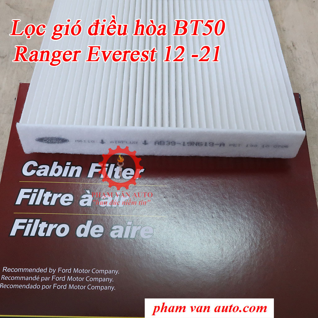 Lọc Gió điều Hòa Ford Ranger Everest Bt50 AB3919N619A 2012-2021
