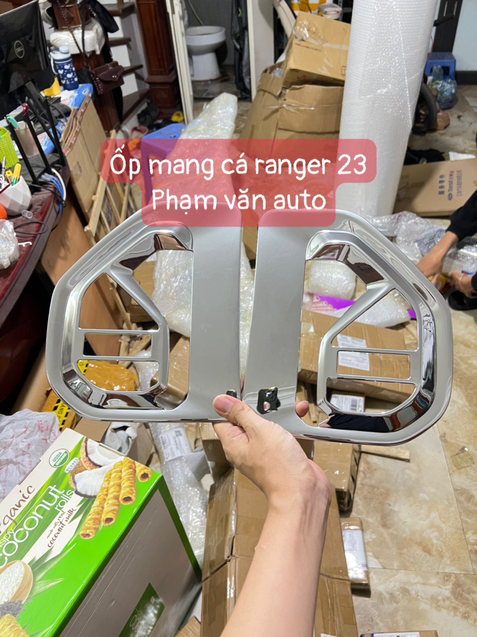 Ốp xi mạ mang cá Ford Ranger 2022 - 2024 | Đồ chơi Ranger chất lượng cao giá rẻ Phạm Văn auto