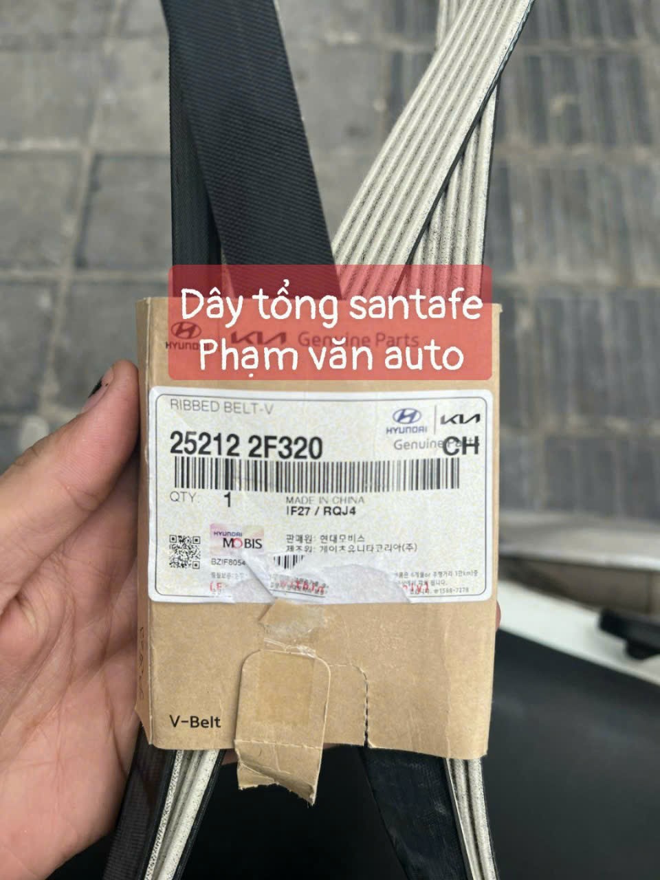 Dây tổng Hyundai Santafe 252122F320 chính hãng Phạm văn auto