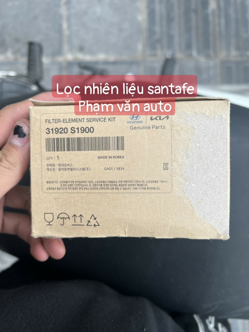 Lọc nhiên liệu Huyndai Santafe 31920S1900 xịn hãng Phạm Văn auto