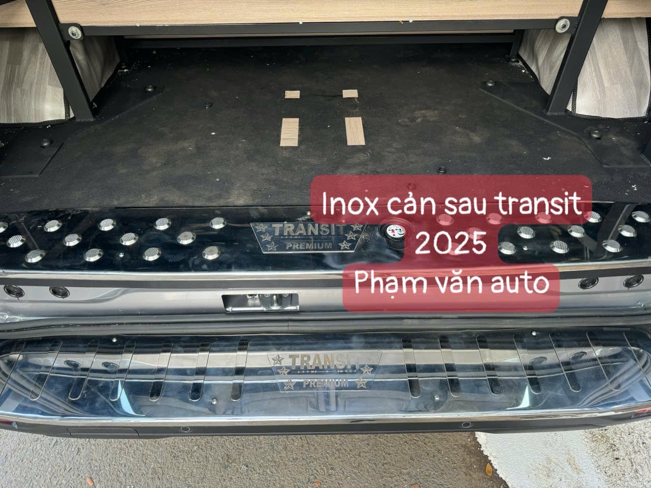 Combo Ốp inox 4 cửa Ford Transit 2025 hàng chất lượng cao giá tốt Phạm Văn auto