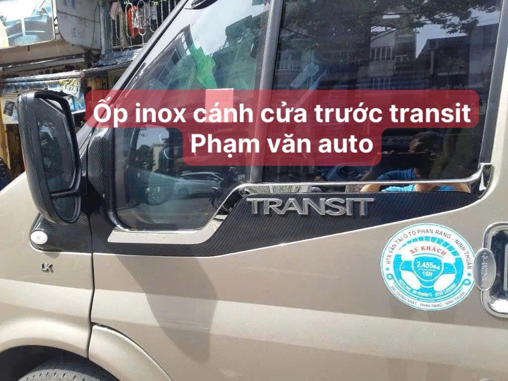 Ốp Inox Nẹp Cánh Cửa Trước Ford Transit (chữ Z) Hàng Chất Lượng Cao Giá Tốt Phạm Văn Auto