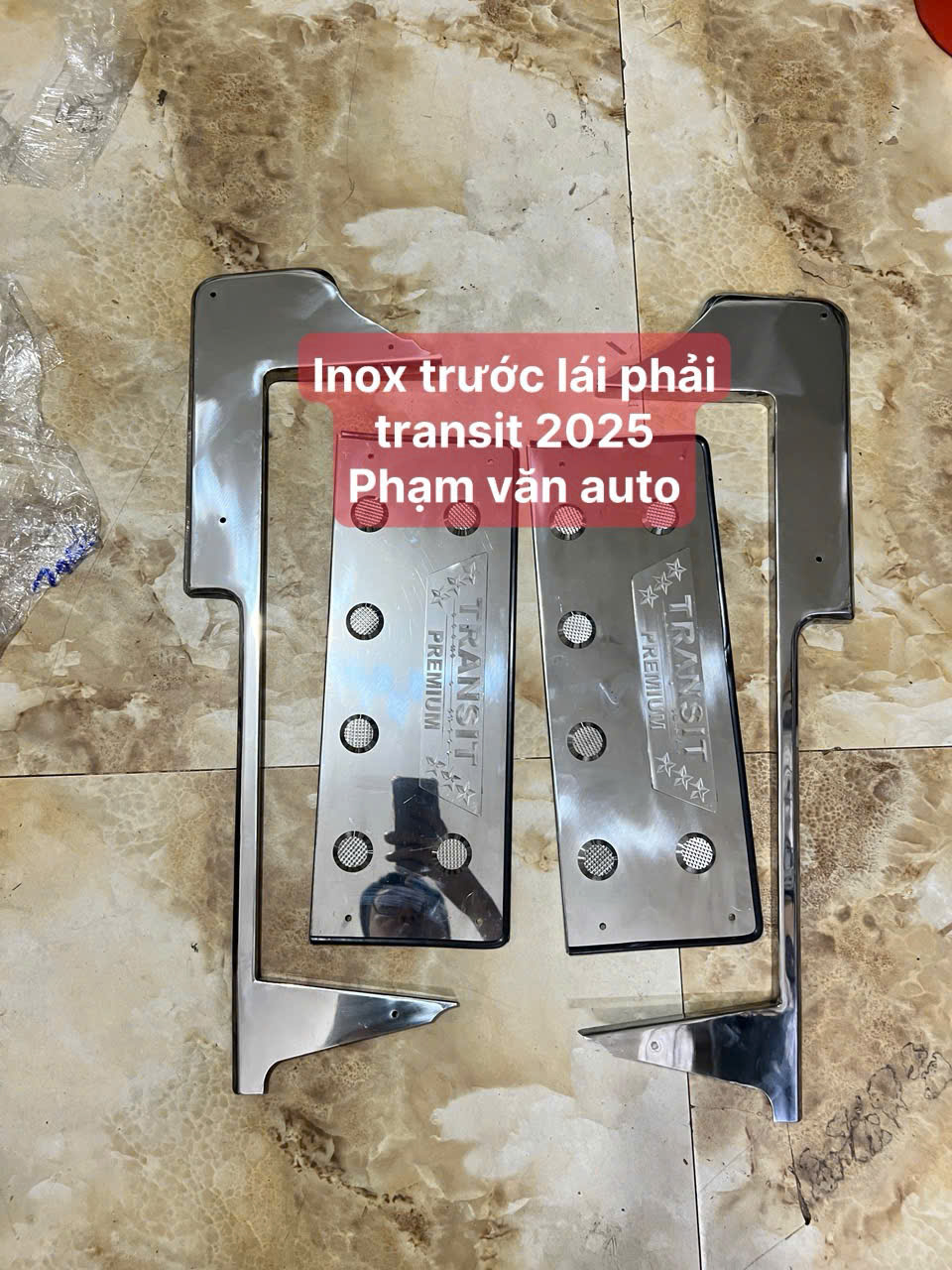 Combo Ốp inox 4 cửa Ford Transit 2025 hàng chất lượng cao giá tốt Phạm Văn auto