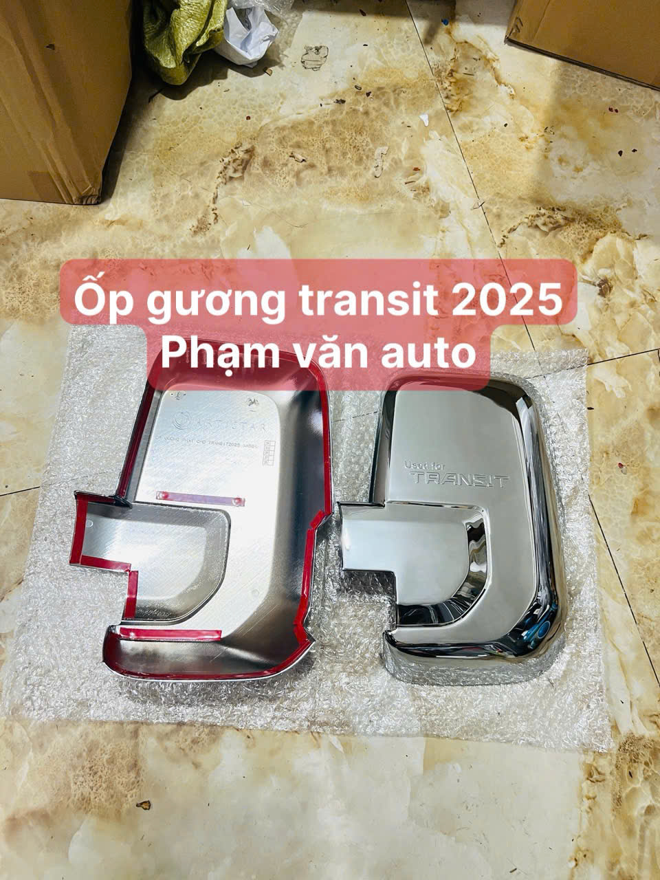 Ốp Gương Transit 2025 Hàng Chất Lượng Cao Giá Tốt Nhất Phạm Văn Auto