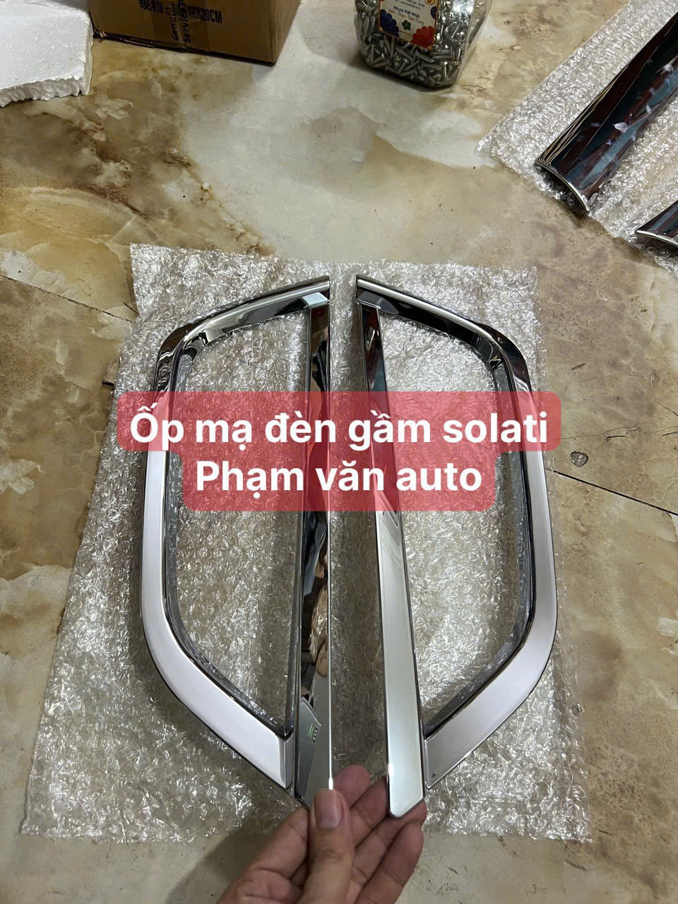 Ốp Mạ đèn Gầm Solati Hàng Chất Lượng Cao Giá Tốt Phạm Văn Auto
