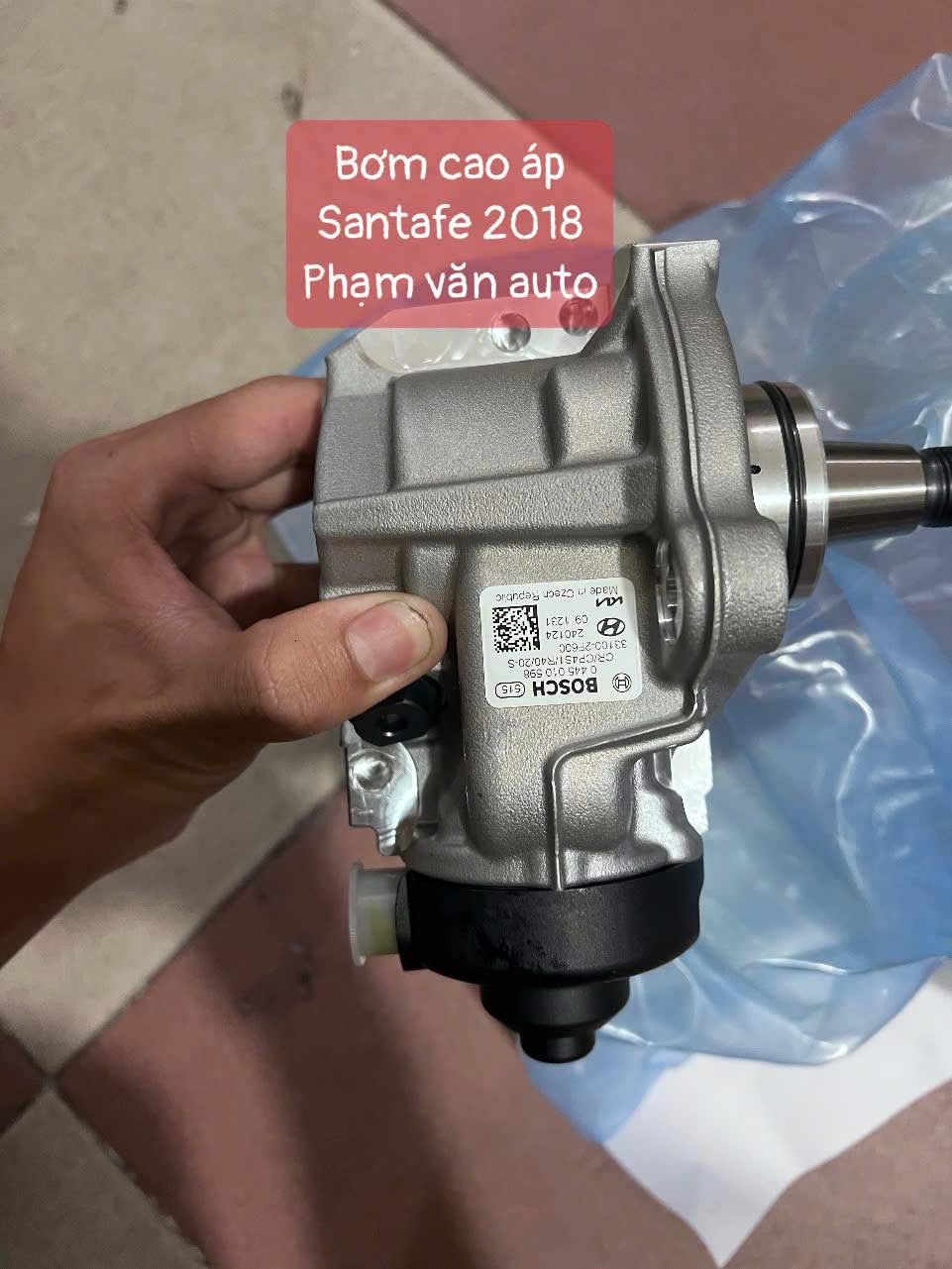 Bơm cao áp Santafe 2018 hàng xịn hãng giá tốt nhất Phạm văn auto