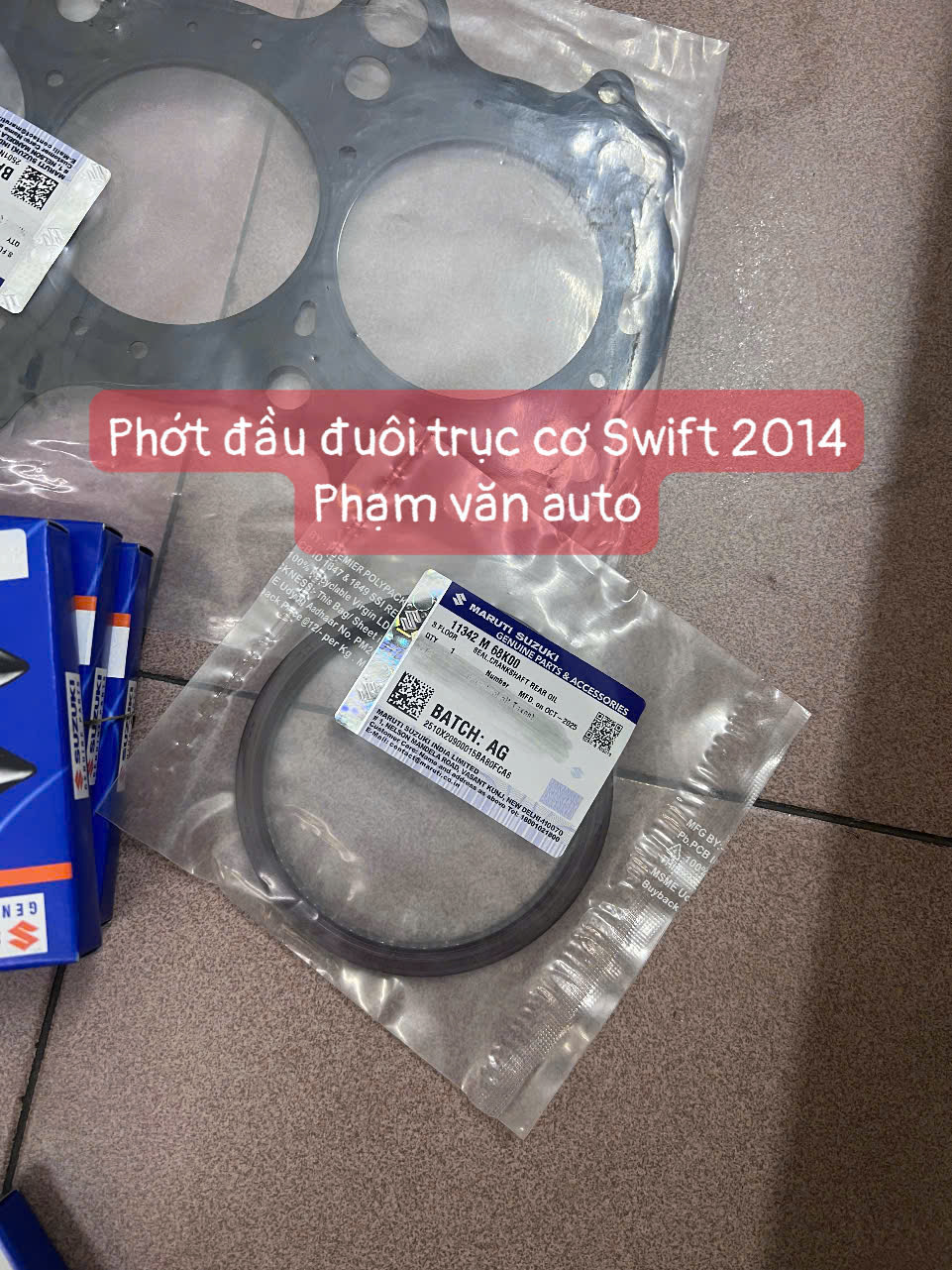 Phớt đầu đuôi Trục Cơ Swift 2014 Hàng Cao Cấp Giá Tốt Phạm Văn Auto